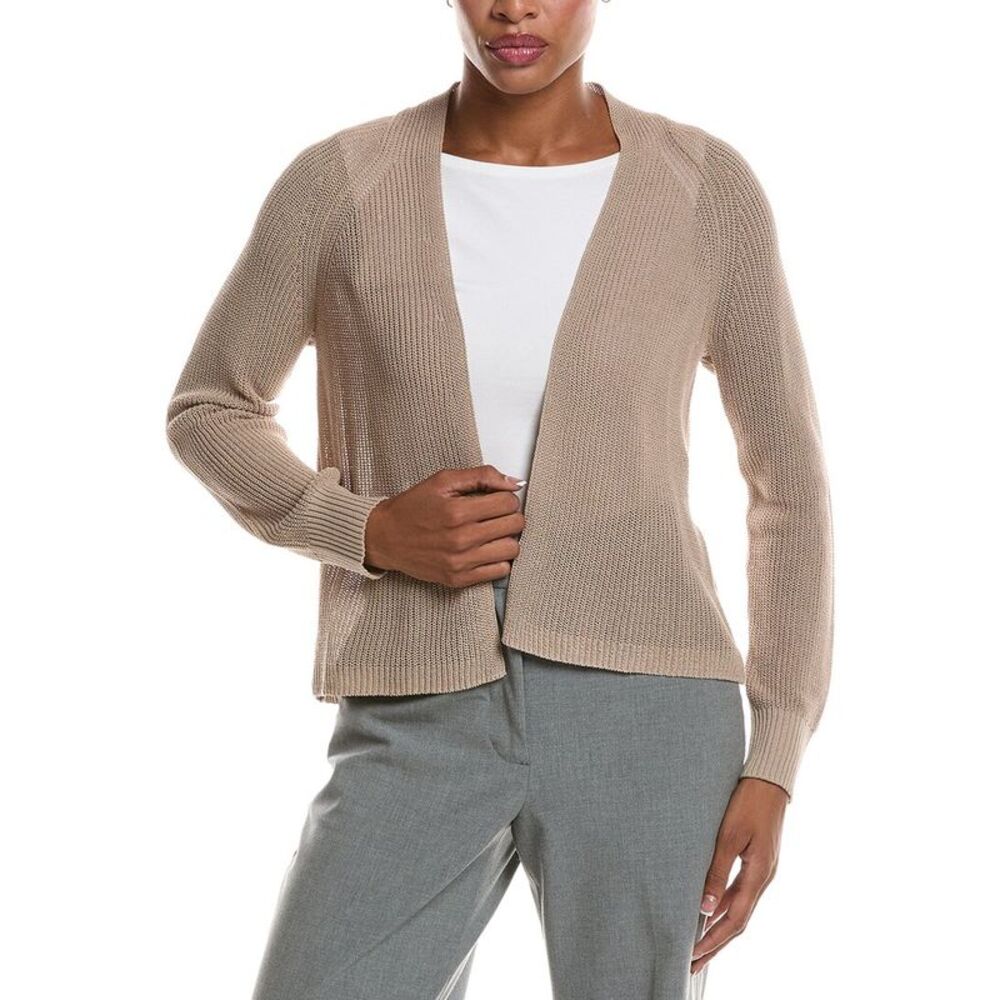 Eileen Fisher Womens  Silk-Blend Cardigan